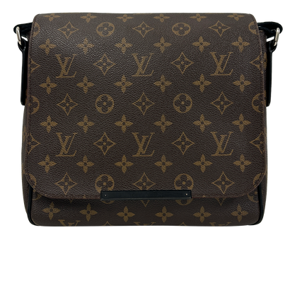 District Messenger, 740&euro;, Bolso, Marrón/Negro, Canvas - General, Vista frontal